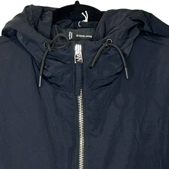 Everlane ReDown Puffer Full Zip Coat Mid Length Black Women Medium NWT - Picture 9 of 15